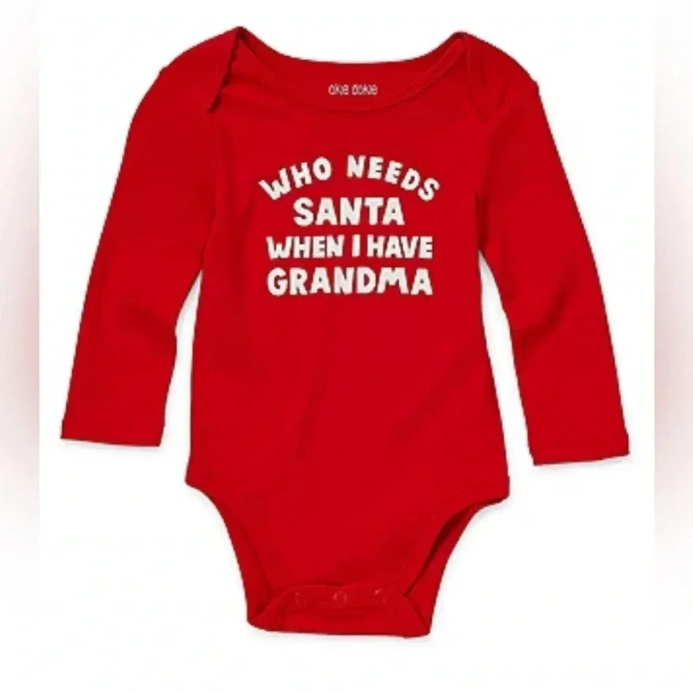 Okie Dokie Baby Unisex Round Neck Long Sleeve Bodysuit